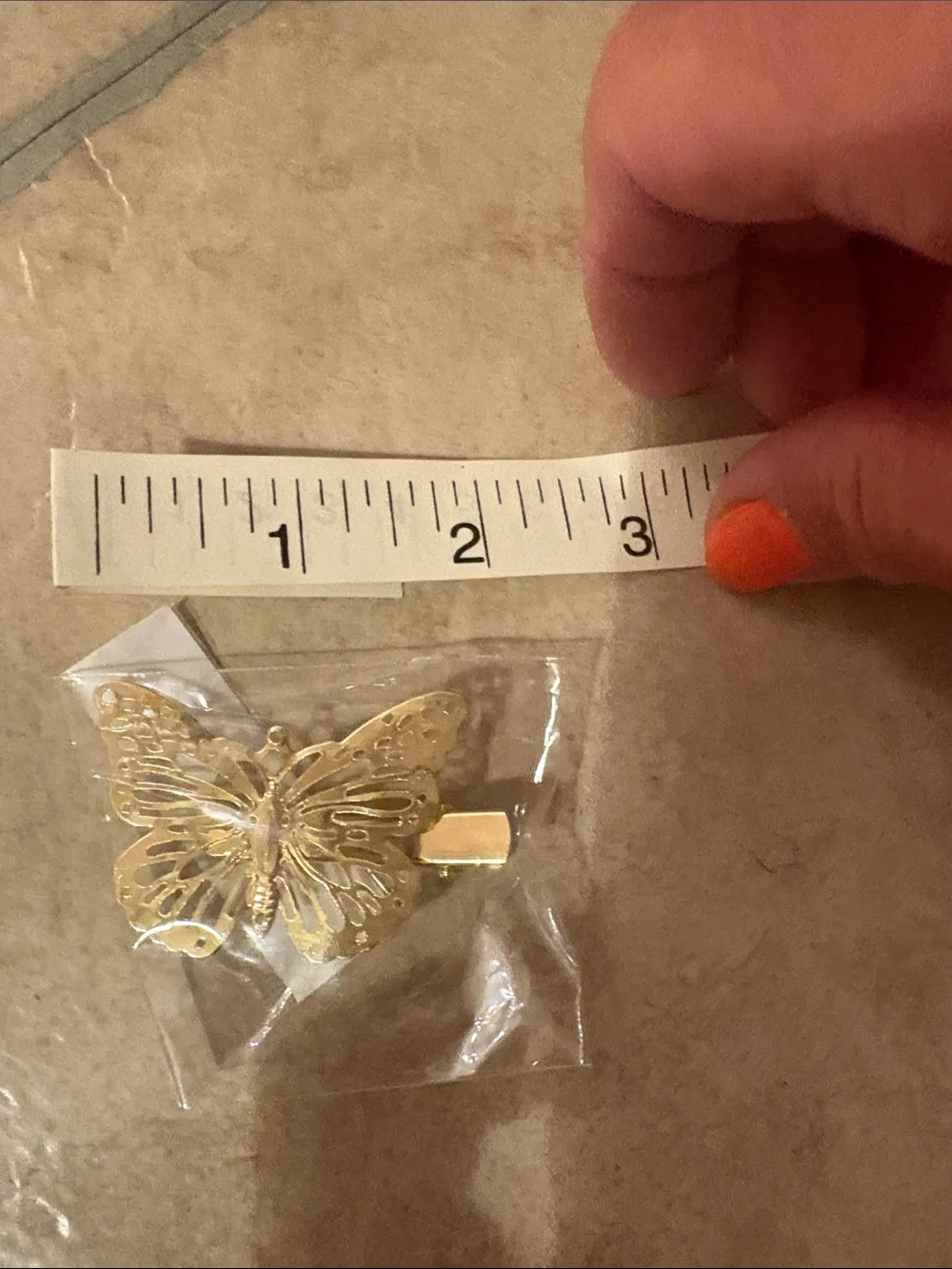 Gold Butterfly Hair Clip - Women Jewelry